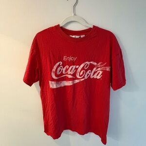H&M Red Coca-Cola Short Sleeve Tee
